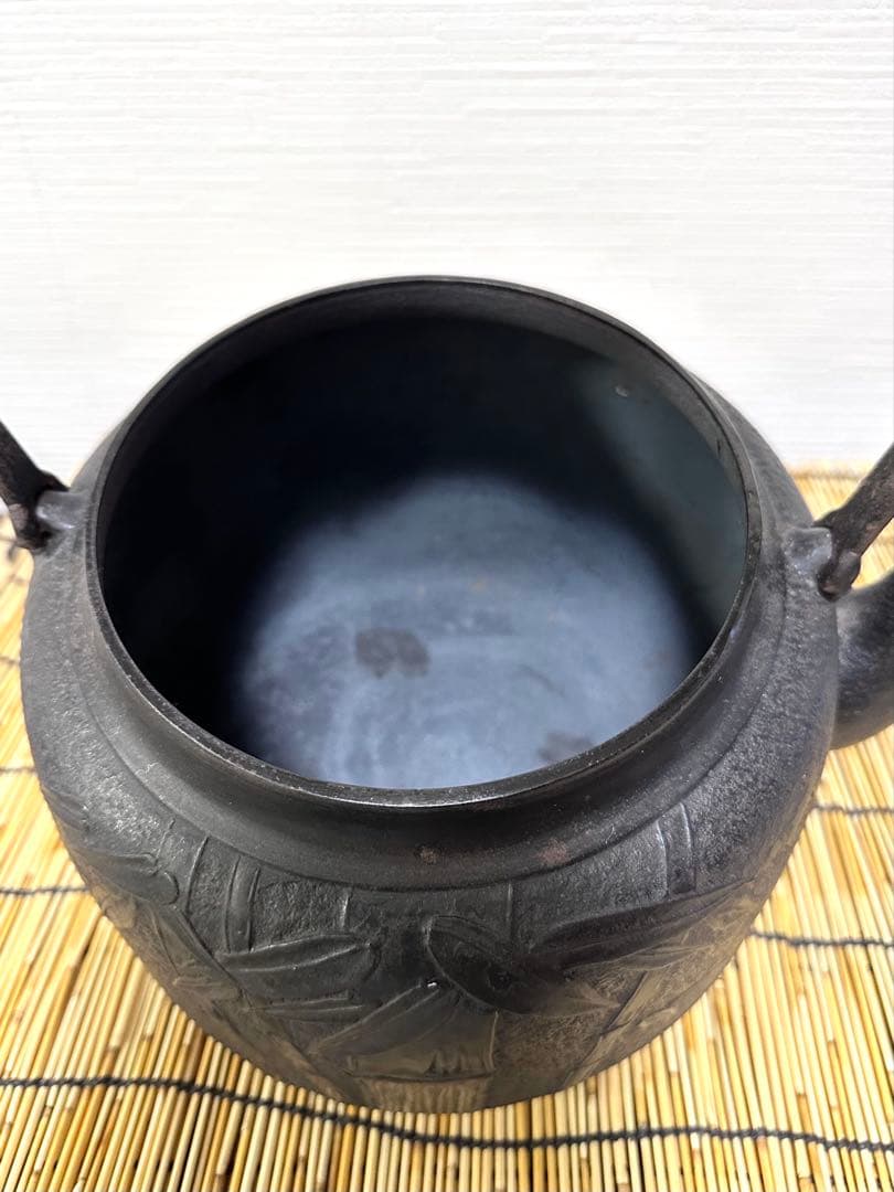 未使用、長期保管品 南部三厳堂 ５０型 巨大鉄瓶　南部鉄瓶　南部鉄器　鉄瓶