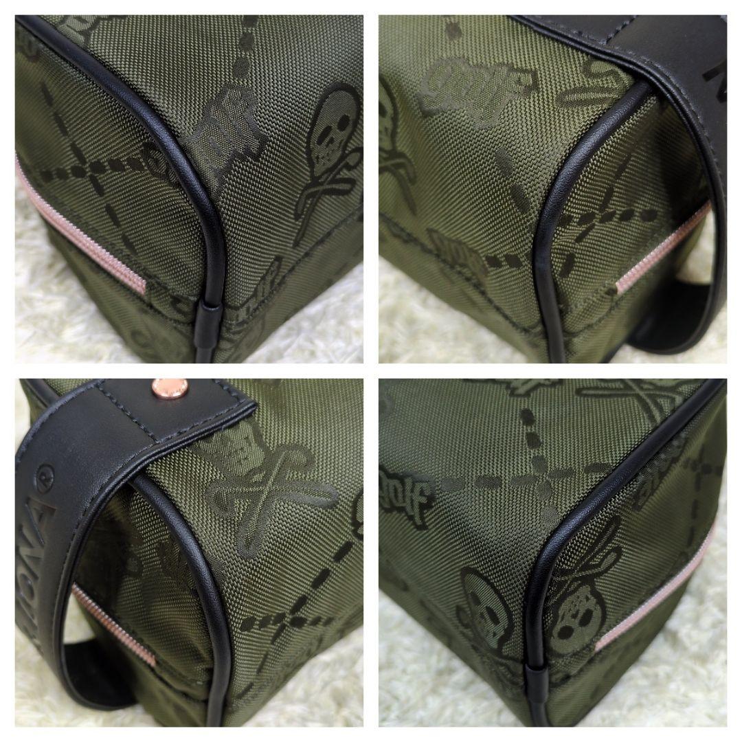 美品✨ マークアンドロナ カートバッグ スカル ナイロン カーキ