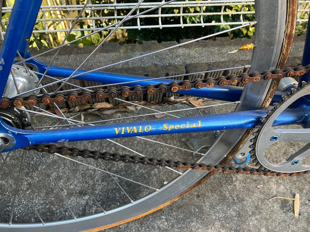 【値下げ可】vivalo NJS ピスト バイク クロモリ 青 NITTO 競輪