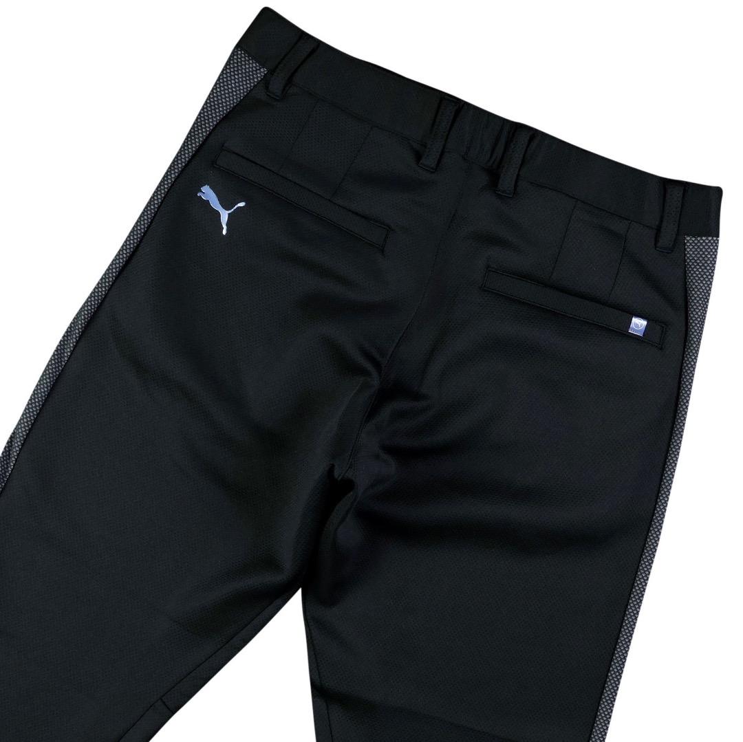 【M】秋冬 定価14,960円 プーマ ゴルフ ライン カードボードパンツ 黒