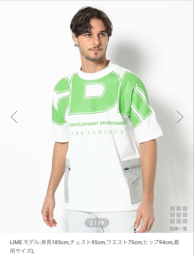 かー マークアンドロナ　モックネックTシャツ 2025