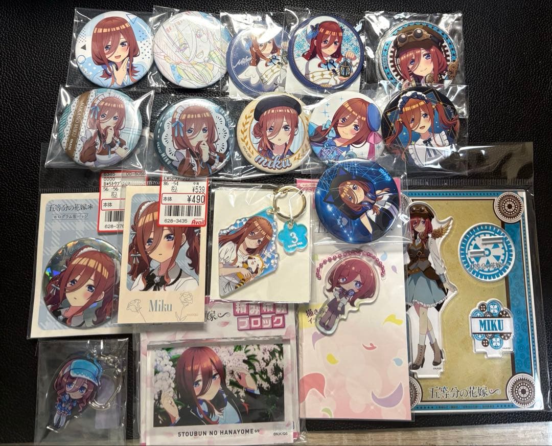 五等分の花嫁　三玖　缶バッチ　アクスタ　チェキ　まとめ売り