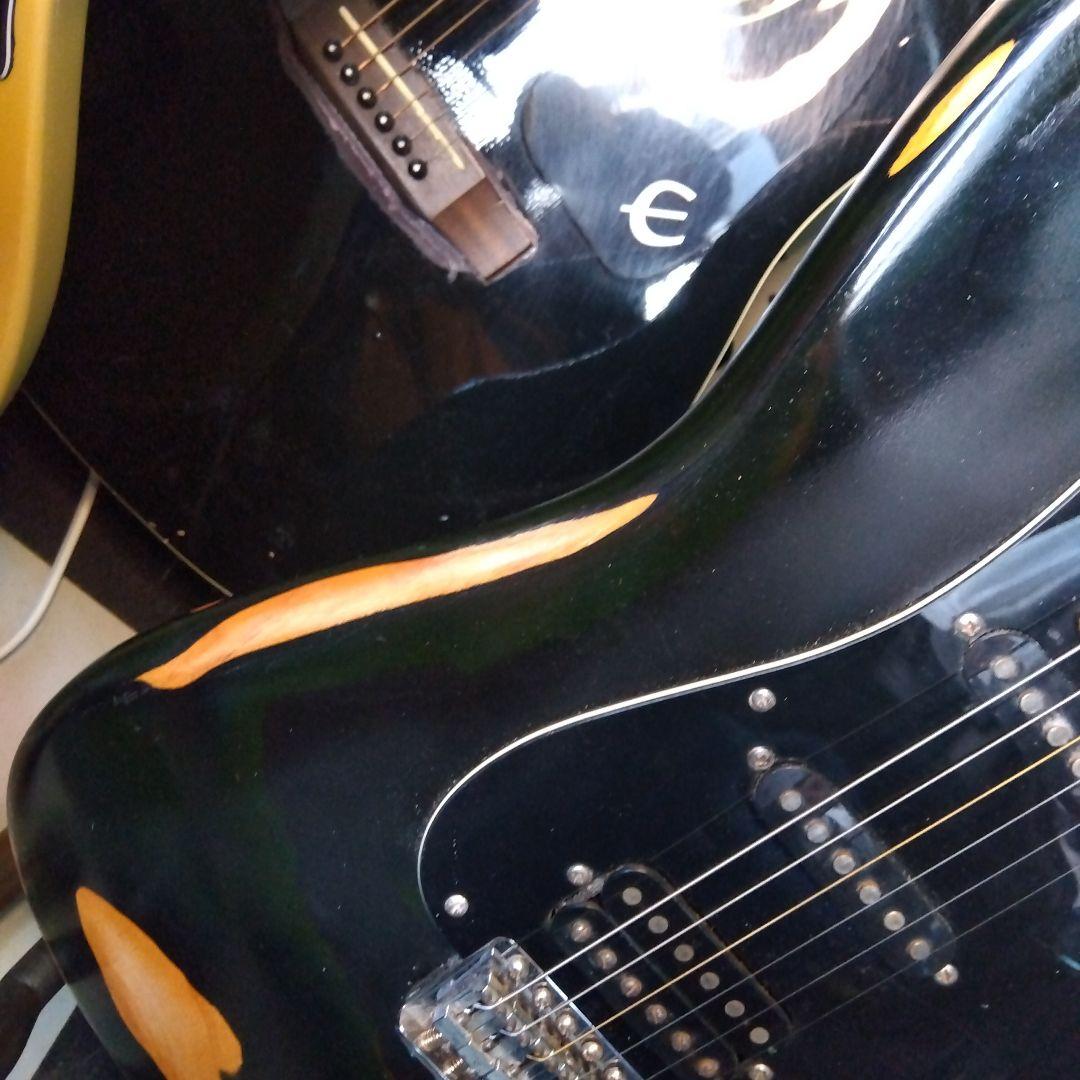 ブラック ストラトキャスタータイプ ジャンク値下げ！