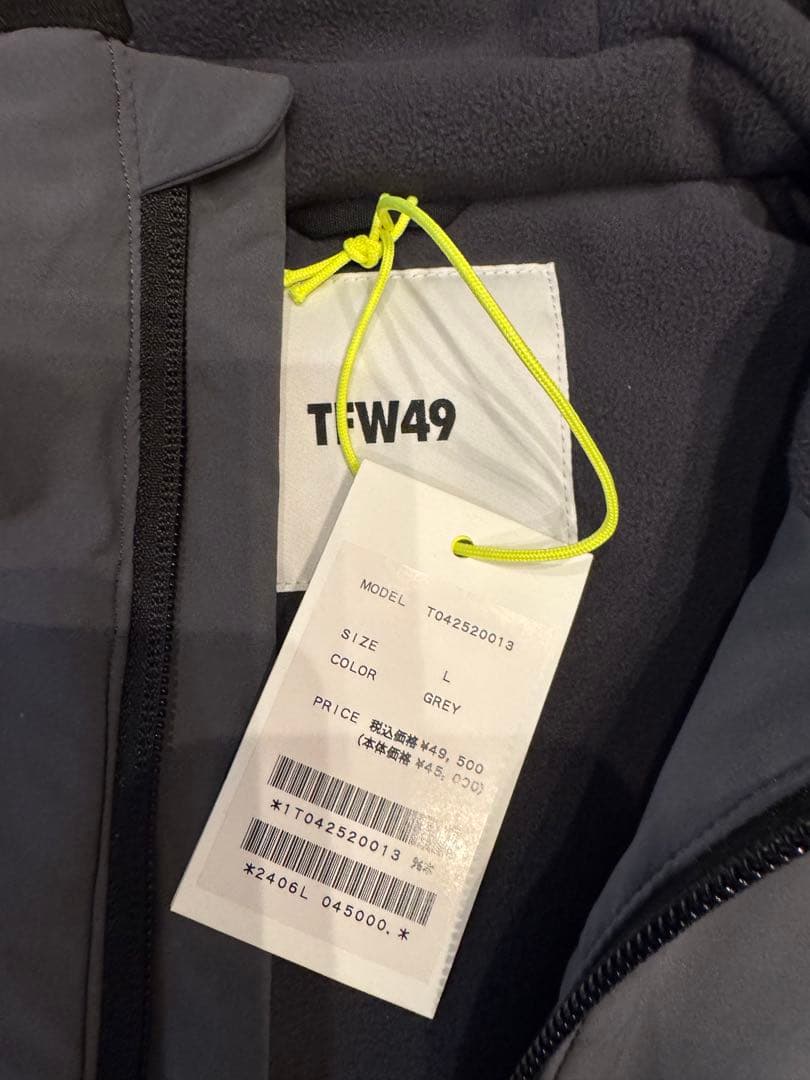 新品TFW49 FLEECE HOODIE BLOUSON LサイズGREY