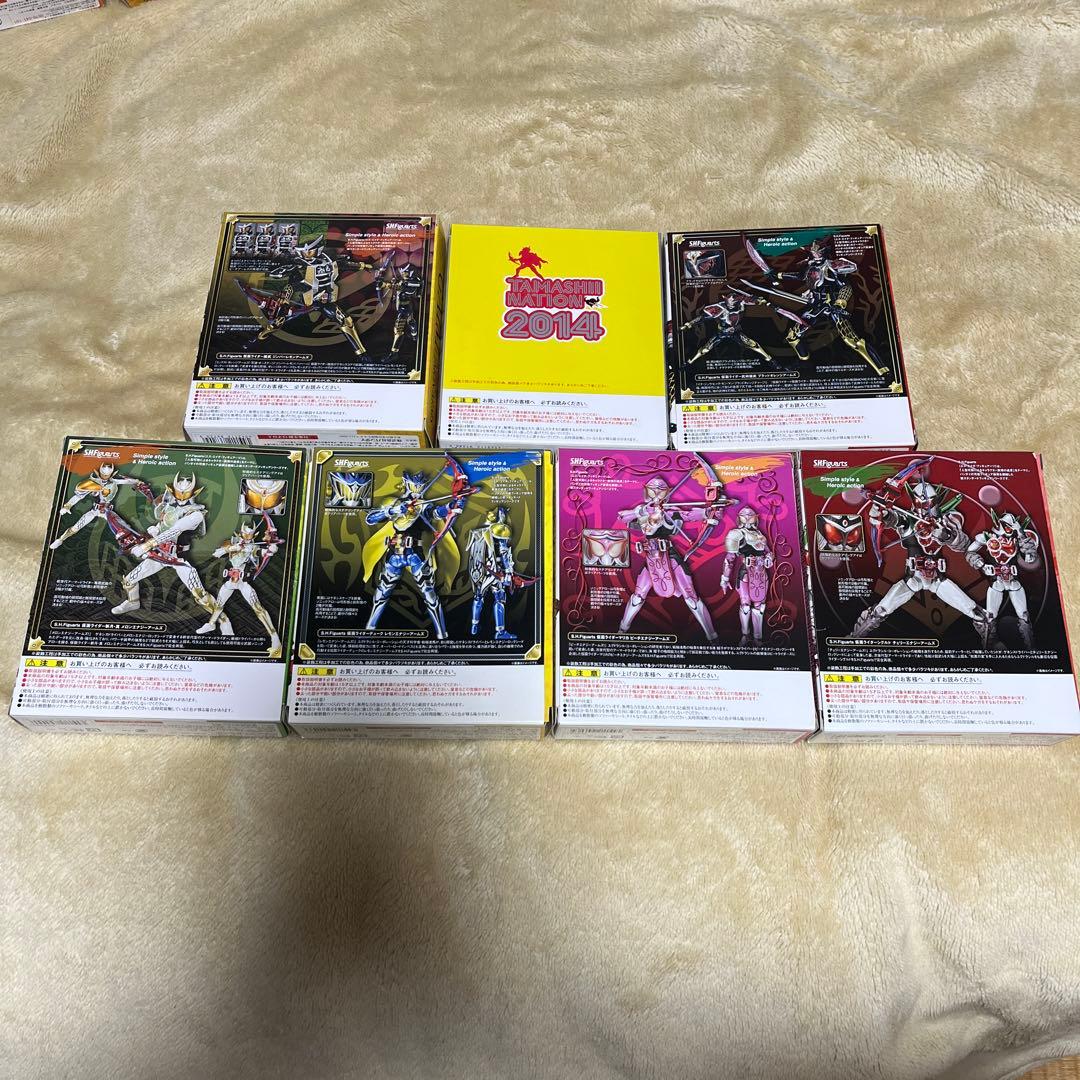 仮面ライダー鎧武③ガイムフィギュアーツ ７体セットS.H.Figuarts極美品