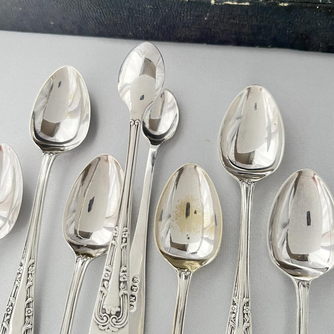 【英国】 アフタヌーンティーセット ティーナイフ ティースプーン トング ケース