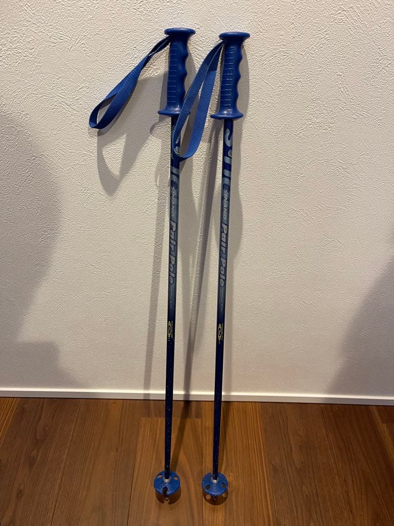 KAZAMA 子供用スキー板117㎝ ブーツ ストック セット ジュニア ブルー