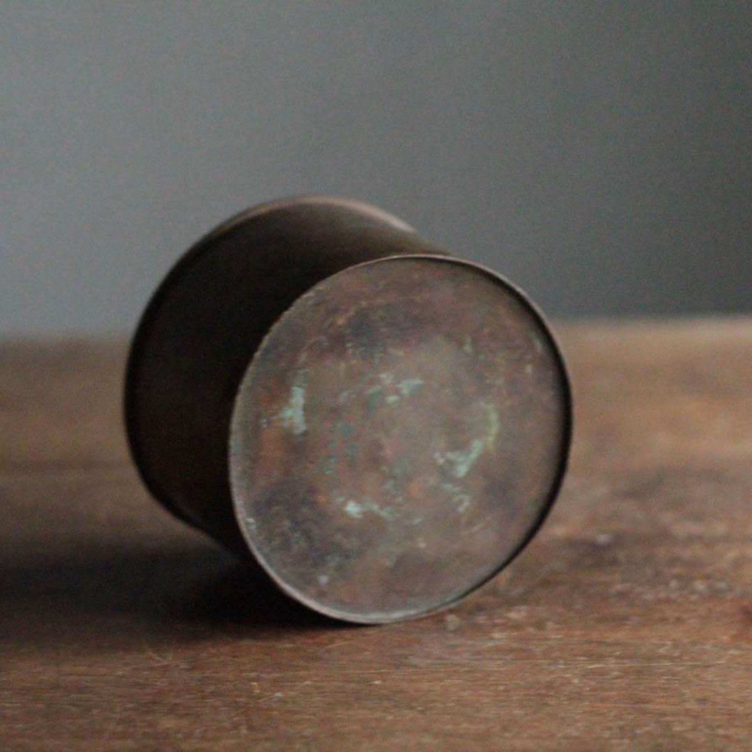 かっこいい 銅筒 古道具 アンティーク オブジェ 銅製筒