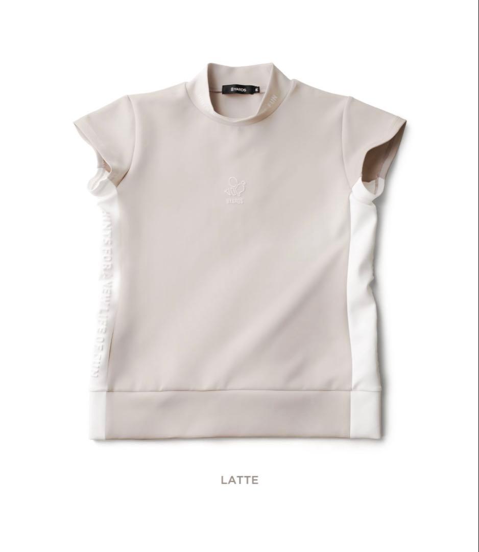 8YARDS 定番 モックネック ラテ L ハイネック 接触冷感