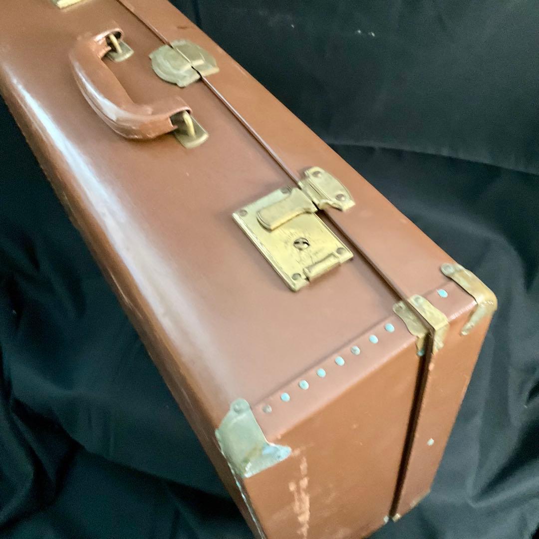 アンティーク 革製 トランク カバン 東京 古道具 ブラウン