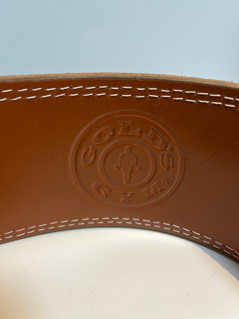 [美品] GOLD'S GYM レザー パワーベルト