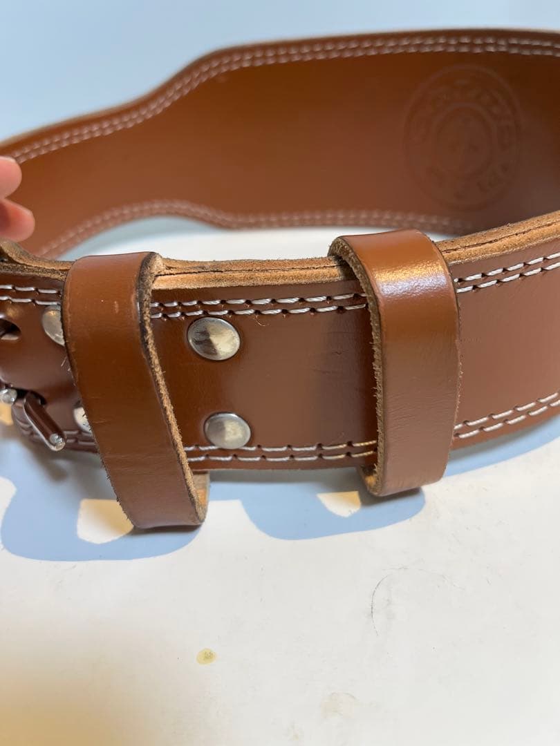 [美品] GOLD'S GYM レザー パワーベルト