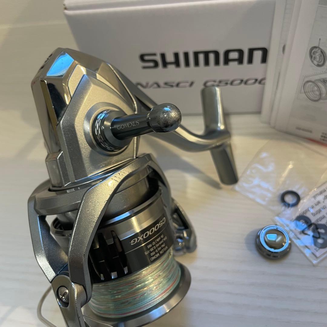 シマノ　21ナスキー　c5000xg ゴメクサスリールスタンド付き