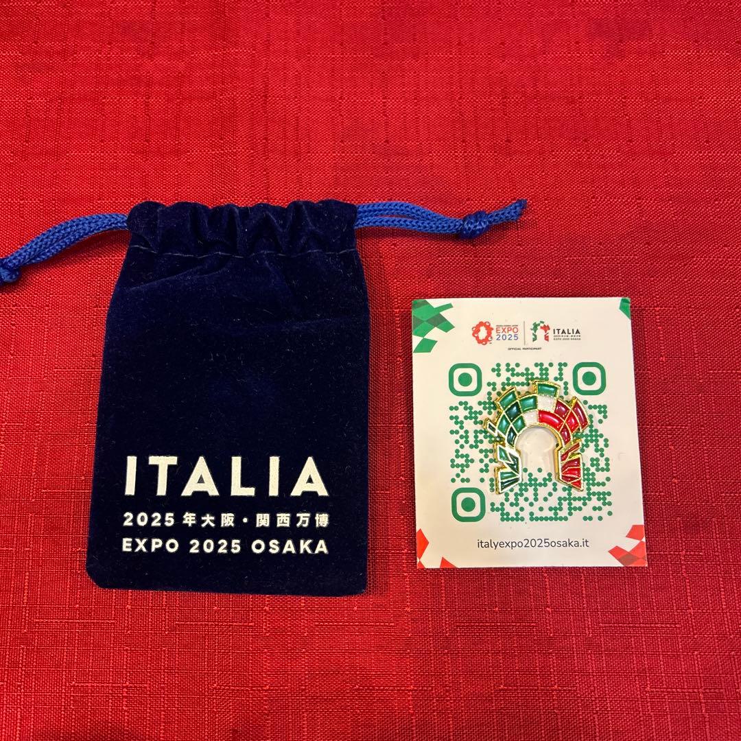 し*る様 <激レア非売品>イタリア EXPO 2025 大阪万博ピンバッジ