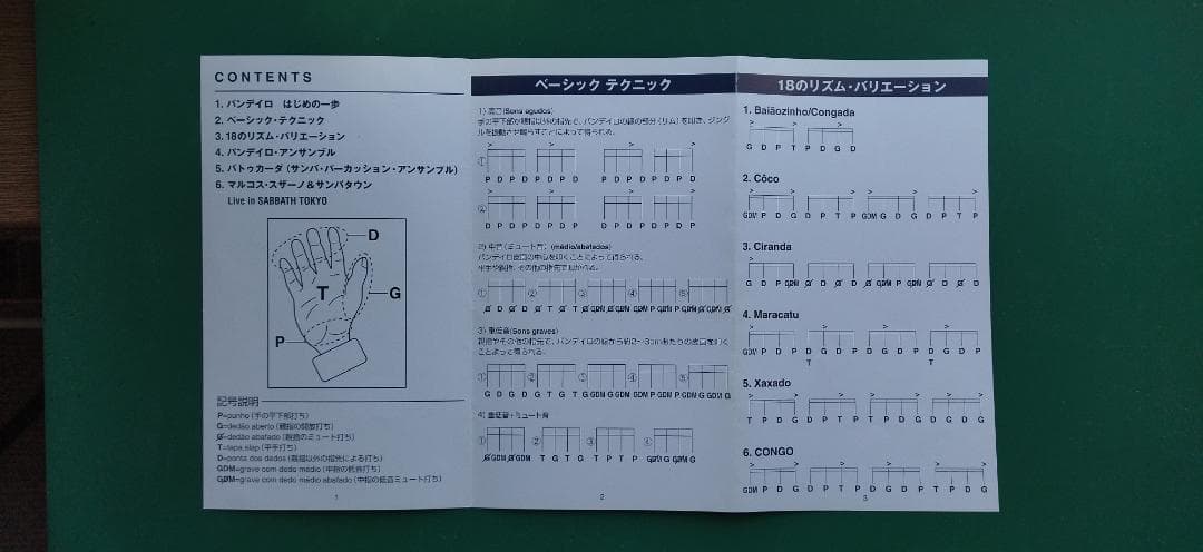 パンディロ シャローモデル ヤギ皮ヘッド 10インチ （重量約410ｇ）