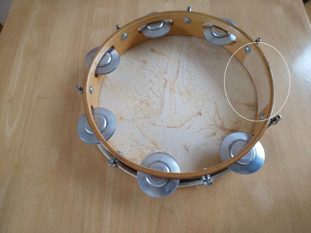 パンディロ シャローモデル ヤギ皮ヘッド 10インチ （重量約410ｇ）