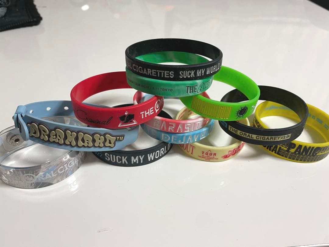 THE ORAL CIGARETTES ラバーバンドセット 25本