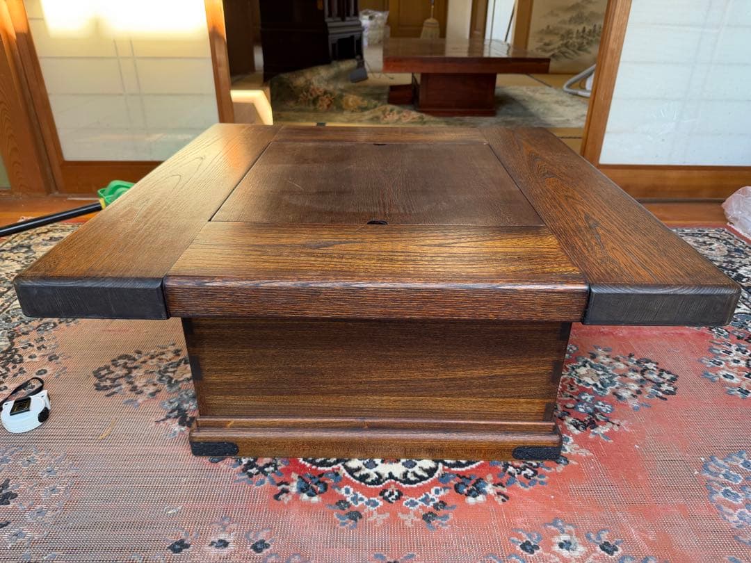 love.manta天然木 無垢材 囲炉裏 座卓 火鉢 ローテーブル