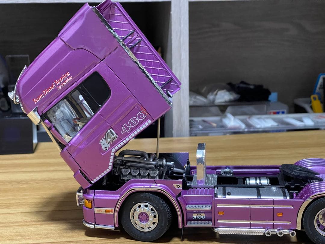 デコトラ‼️1/24 イタレリ製・旧型スカニア・トレーラーヘッド完成品‼️