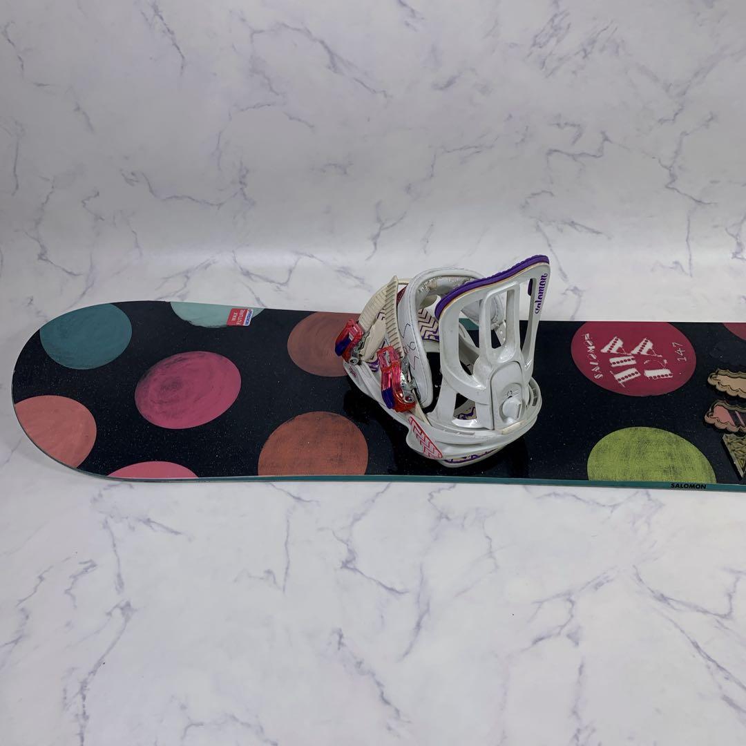 SALMONスノーボード4点セット burton シューズ付
