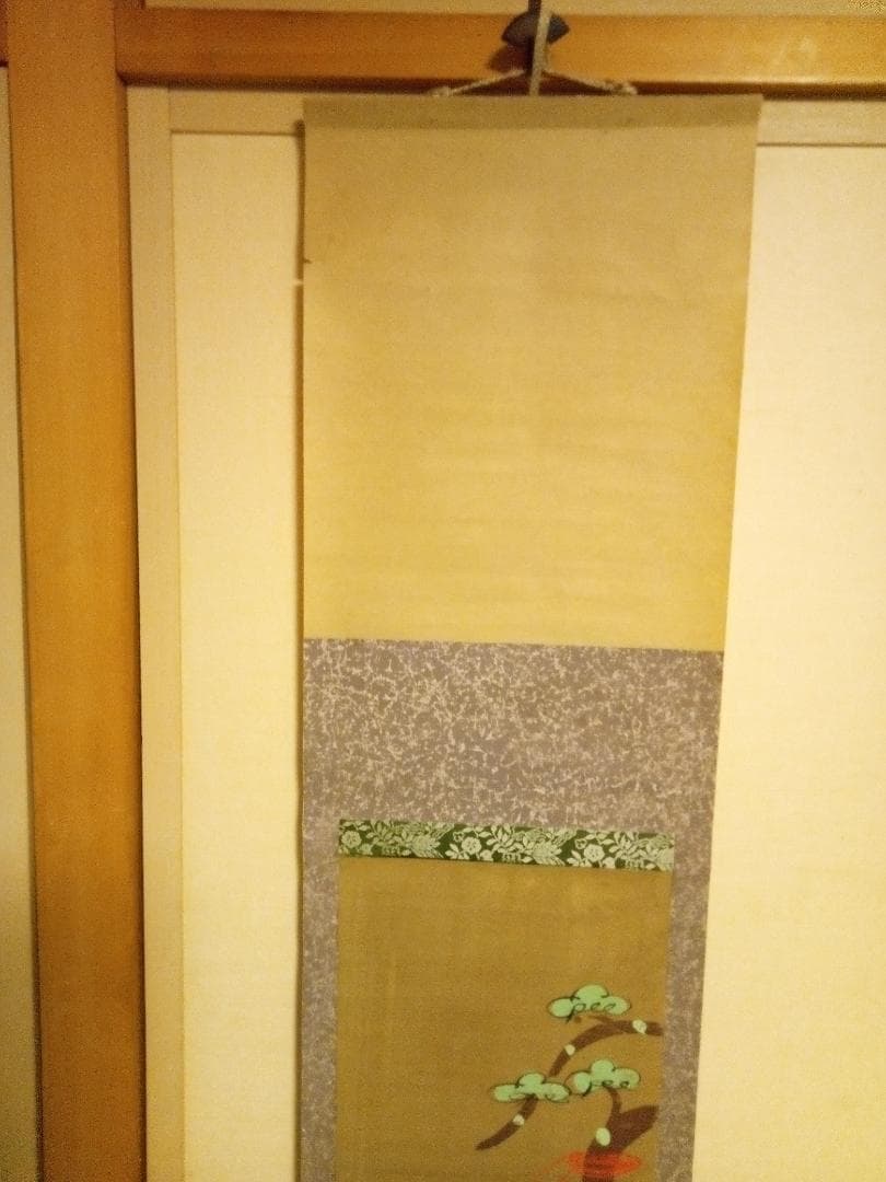 大津絵、江戸時代牛の掛け軸