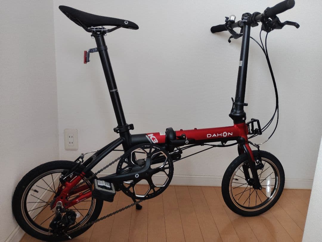 超美品 DAHON K3 2024年購入 レッド/ブラック おまけ付き
