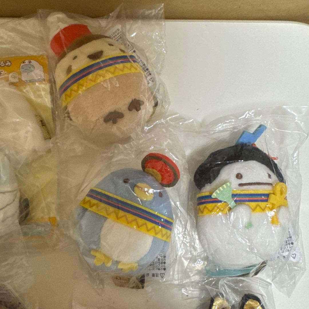 すみっこぐらし　てのりぬいぐるみエジプト展限定８点