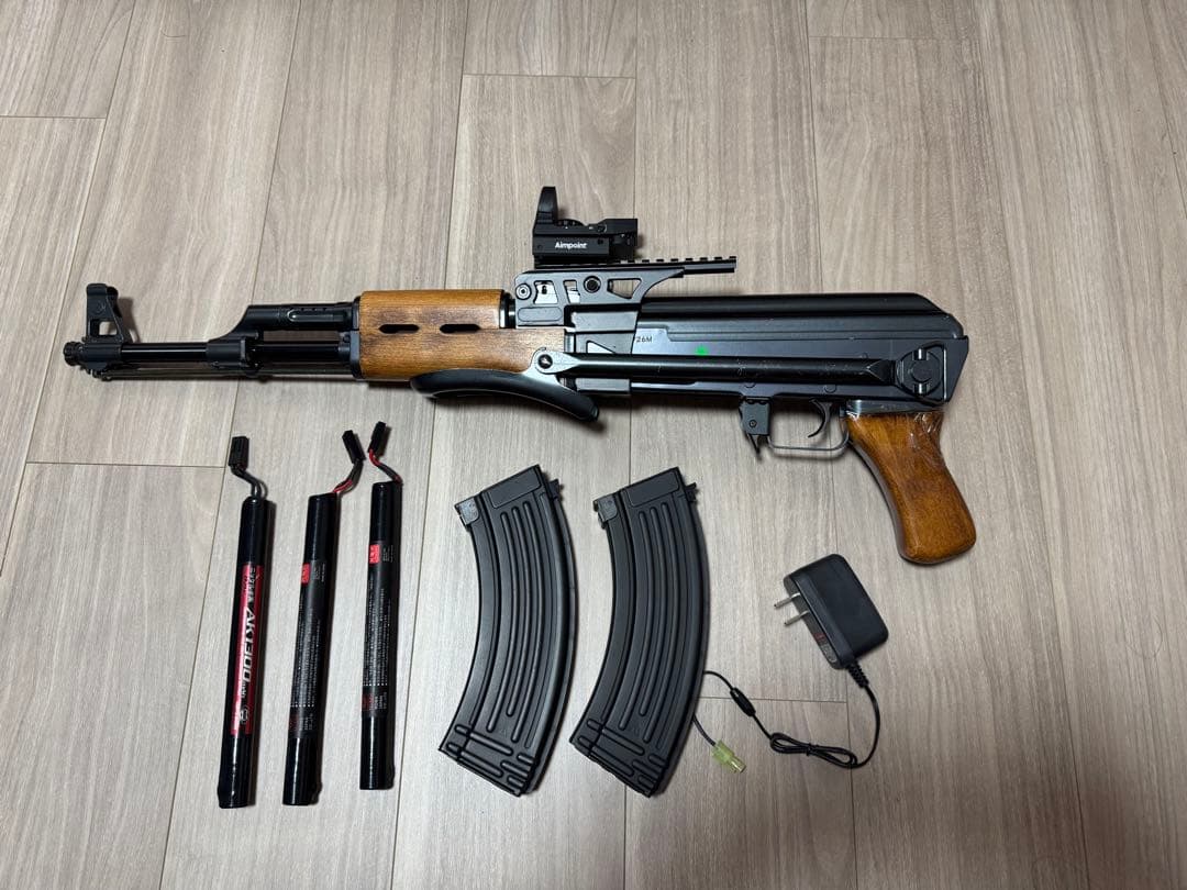 AK47M 電動ガン 予備マガジン　ケース　レッドサイト