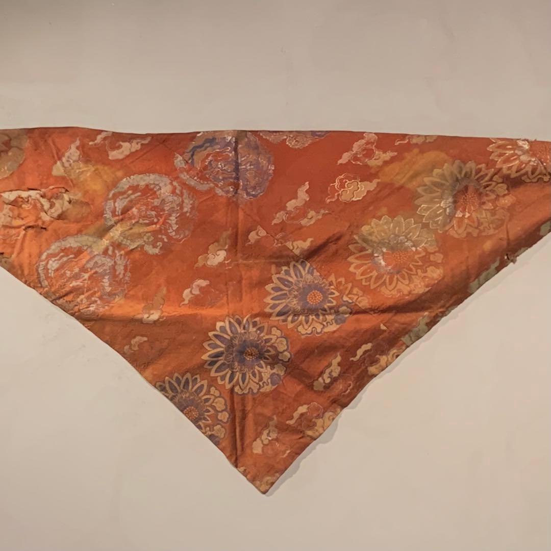 古裂 西陣織 三角 打敷 龍丸文 古布 古裂資料