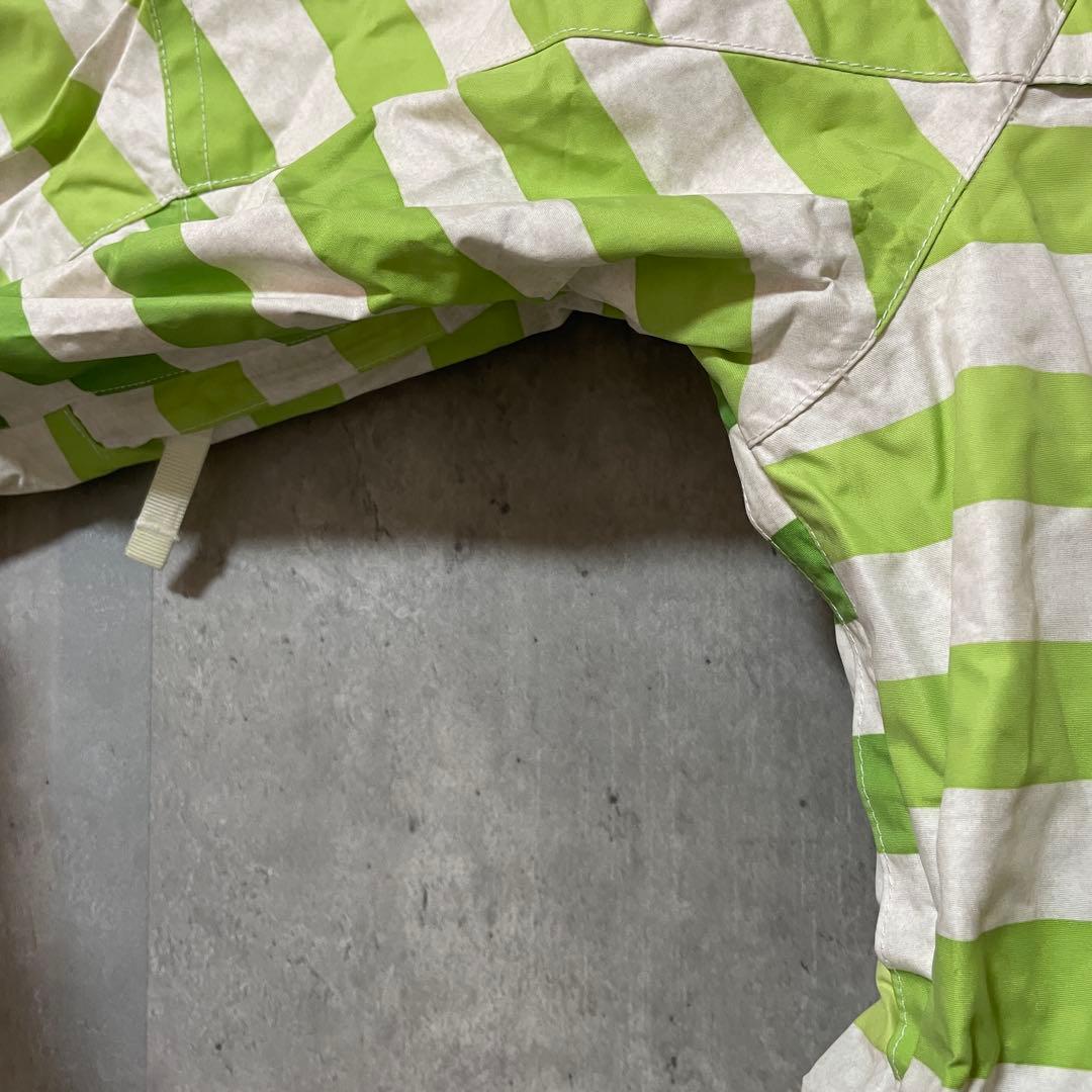 Burtonバートンスキーウェアスノーボードジャケットパーカーフードボーダー白緑