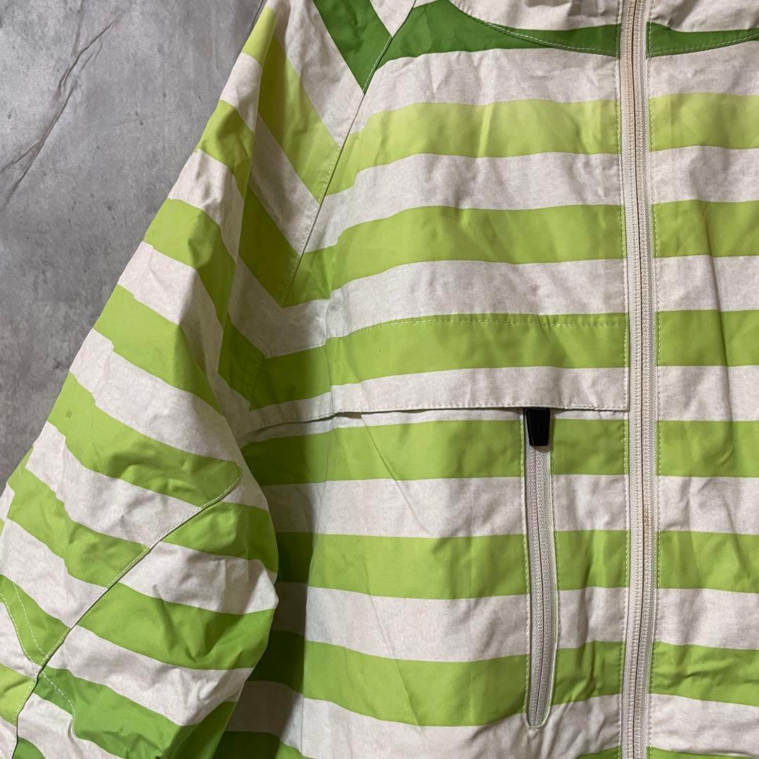 Burtonバートンスキーウェアスノーボードジャケットパーカーフードボーダー白緑