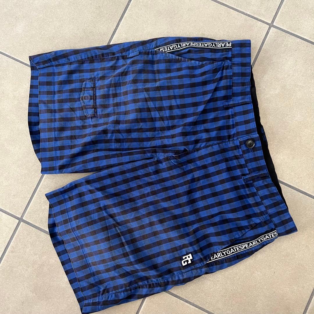 パーリーゲイツ　セットアップ　上下　ゴルフ　メンズ　モックネック　ショートパンツ