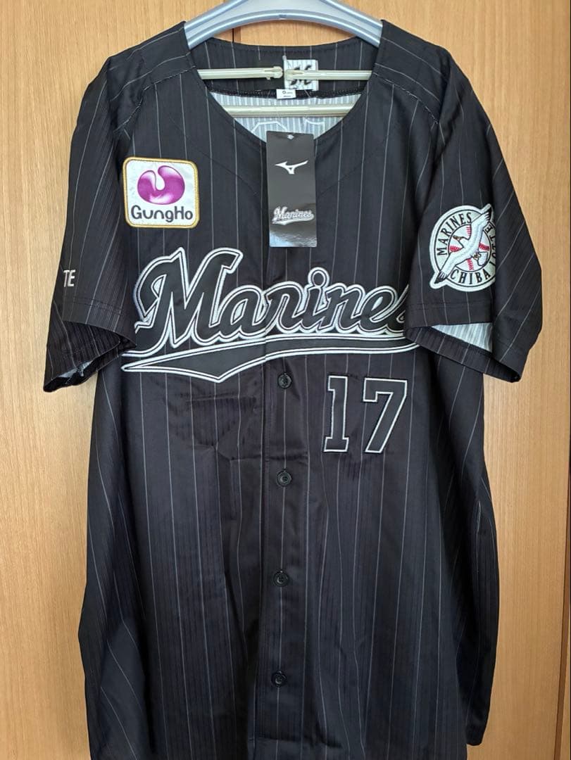 佐々木朗希 千葉ロッテ時代 プロ初勝利記念ビジターユニフォーム 未着用 Oサイズ