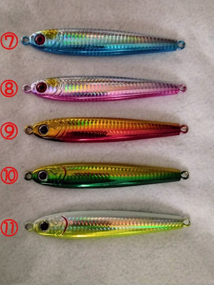 １０本 セット 180g 組合せ自由 メタルジグ TGベイト 形状 高比重