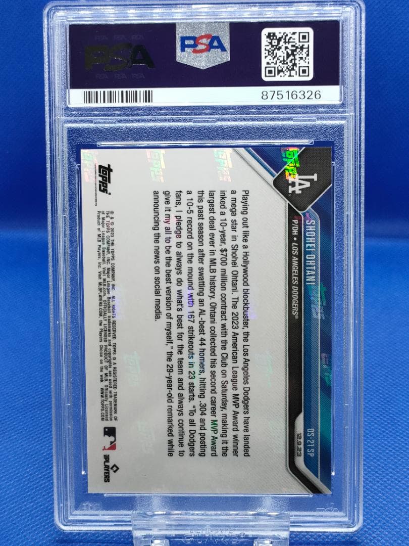 【超貴重_PSA10_700枚限定】大谷翔平_ドジャース入団ラッキーオーダー品_