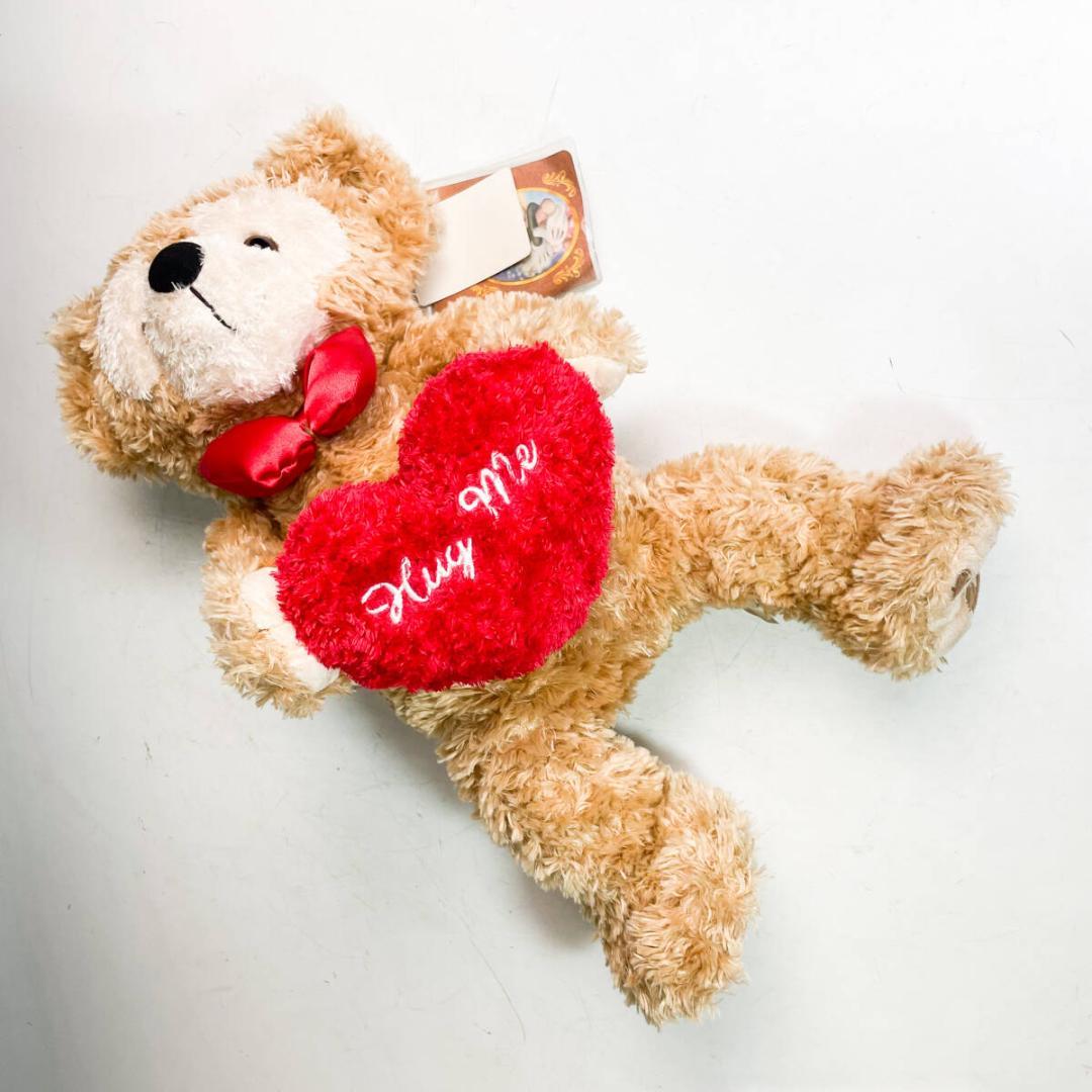 未使用タグ付 ダッフィー HUG ME 色タグ ぬいぐるみ S143