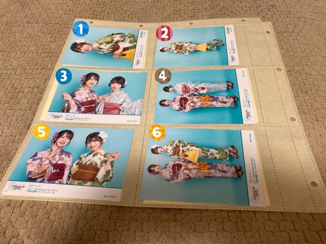 ナナニジ　anniversary live 2021 　浴衣ブロマイド　バラ売り