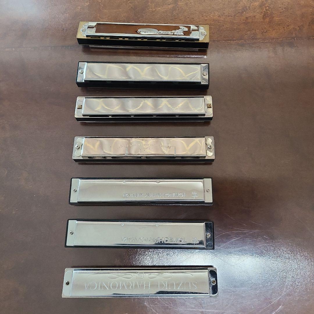 ハーモニカセット TOMBO BAND 21 & SUZUKI　まとめ売り7台