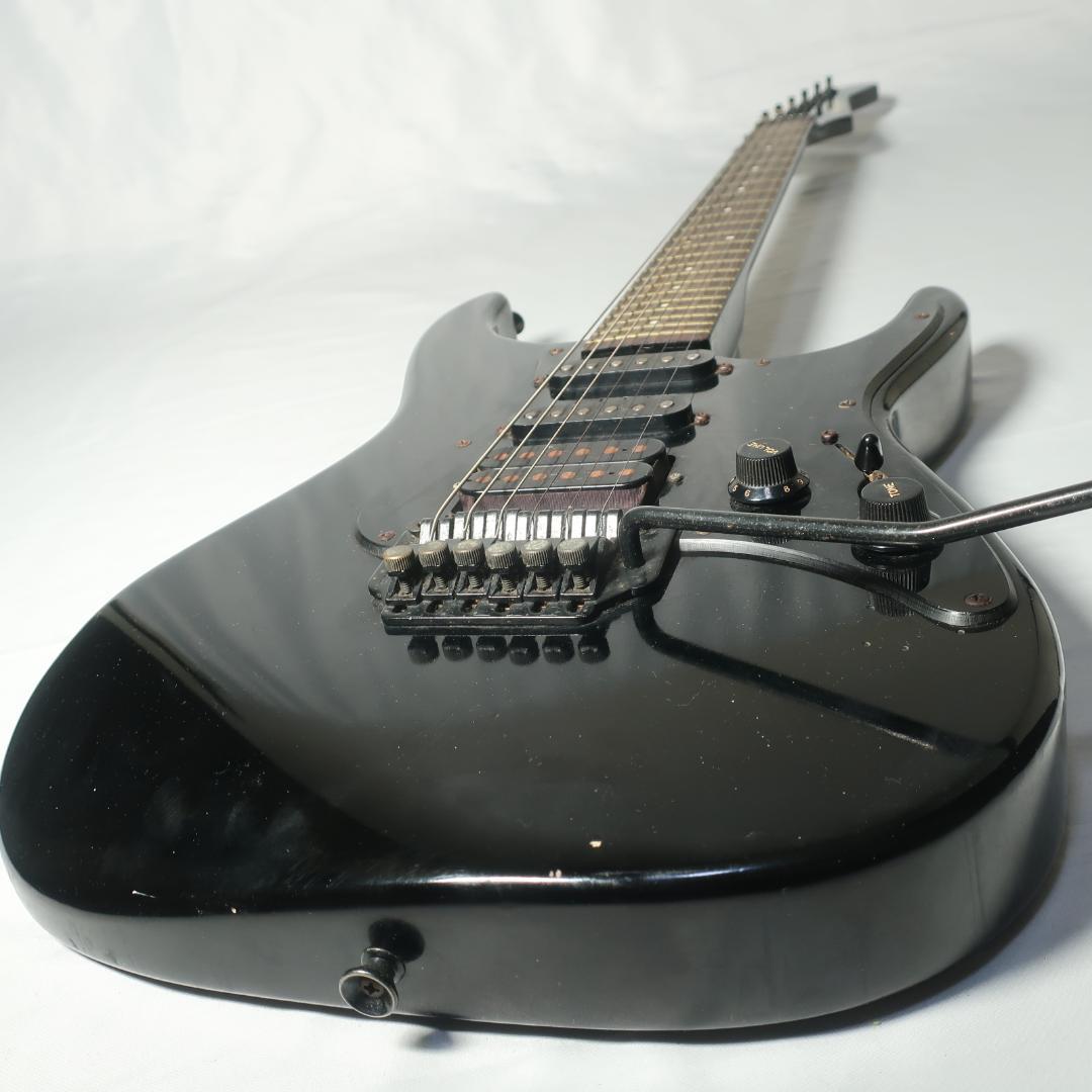 FERNANDES ギター オールブラック仕様 ボディクラッシャーブリッジ搭載