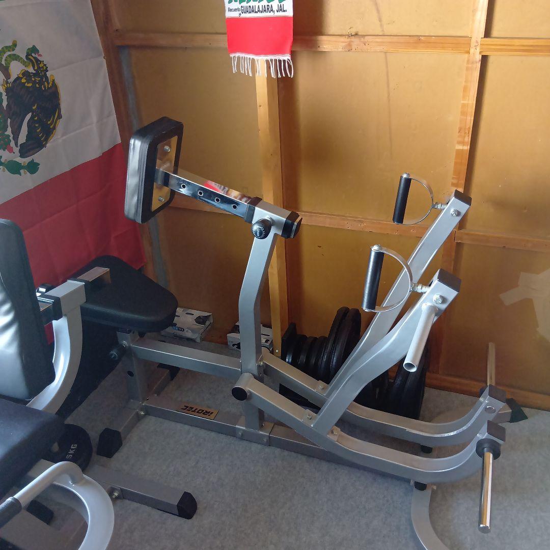 長野県北信　引取り限定　アイロテック　シーテッドローマシン　ホームジム　背中