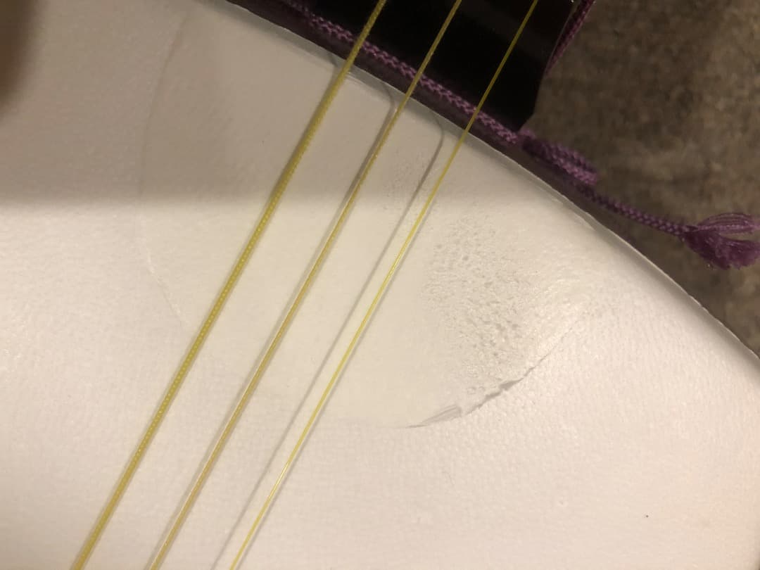 三味線ケースと三味線,高級バチ