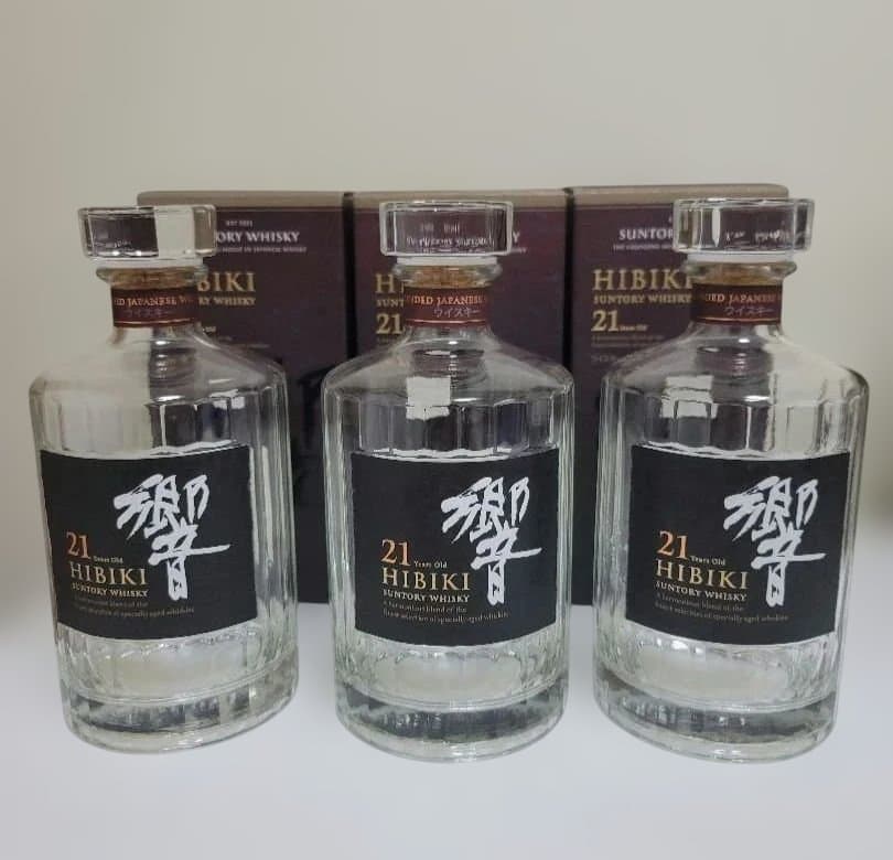 サントリー 響 21年 空ボトル 3本セット