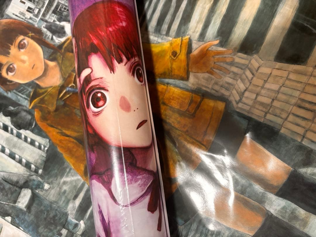 円環帰点 lain 岩倉玲音 安倍吉俊 直筆サイン入り B2ポスター 未開封