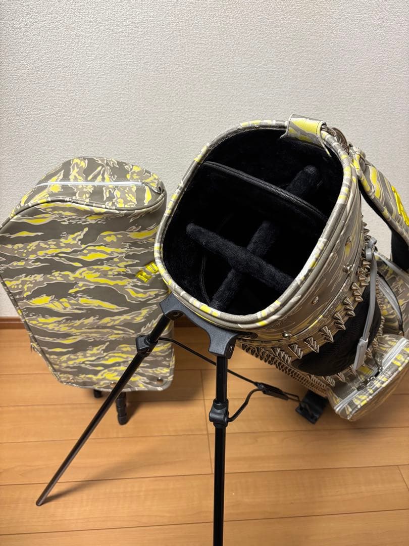 RUSSELUNO ラッセルノ STUDS キャディバッグ スタッズ　迷彩柄美品