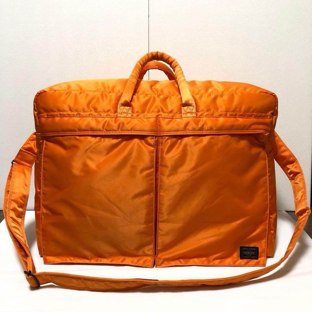新品同様✨激レア ポータータンカー ボストンバッグL ショルダーバッグ オレンジ