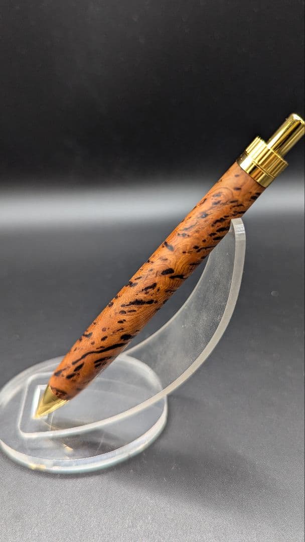 415ペン工房翌檜　超極上　屋久杉　泡瘤　木軸シャーペン　ボールペン