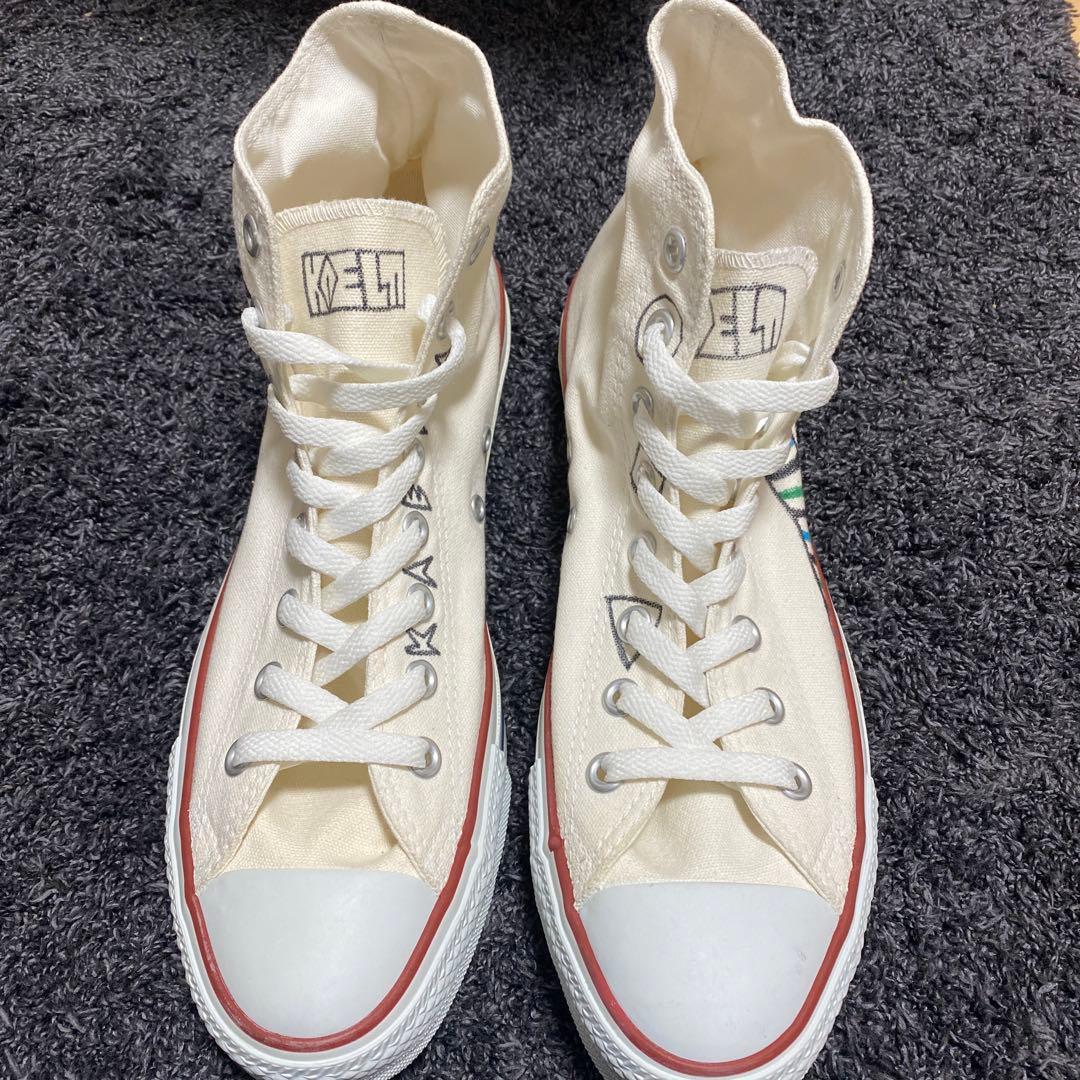 【超希少】木村カエラ 直筆イラスト入り オールスターHI 白 27.5