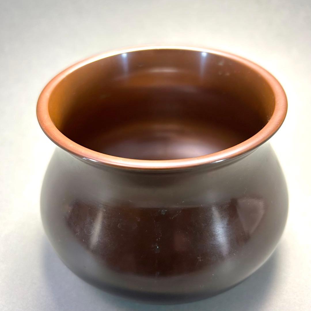 建水　えふご　『中村大禾　唐銅　建水』　義一　お茶道具　茶道　工芸品　共箱