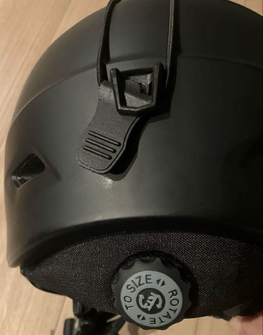 マーカー　マットブラック スキー　ヘルメットＭサイズ