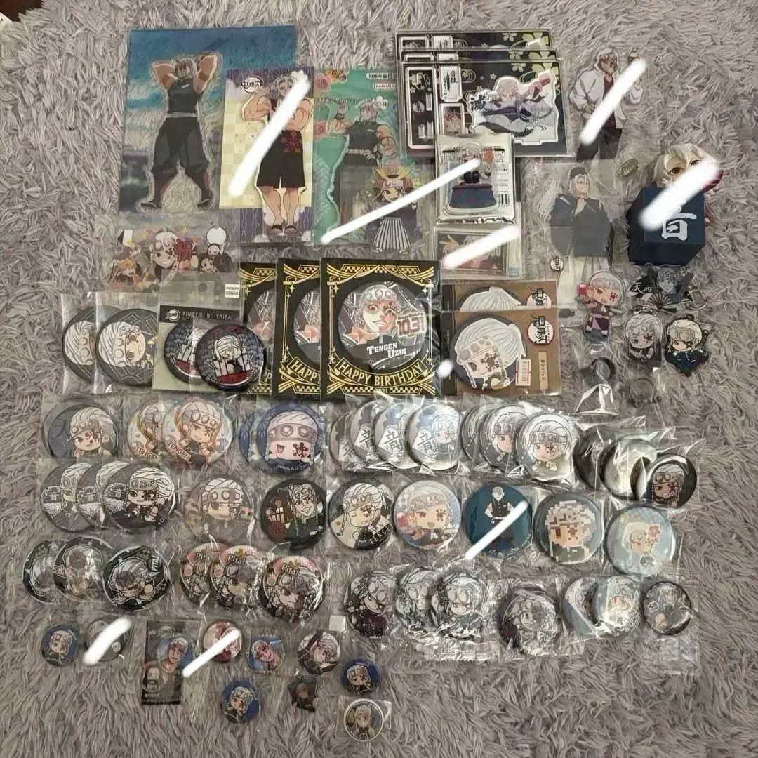 鬼滅の刃 宇髄天元 アクスタ アクキー キーホルダー 缶バッジ バースデー